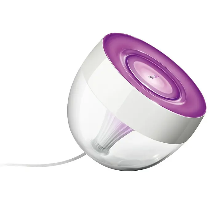 Philips Hue LED-Tischleuchte - 8,2 W, Weiß, Transparent, Höhe: 19,4 cm