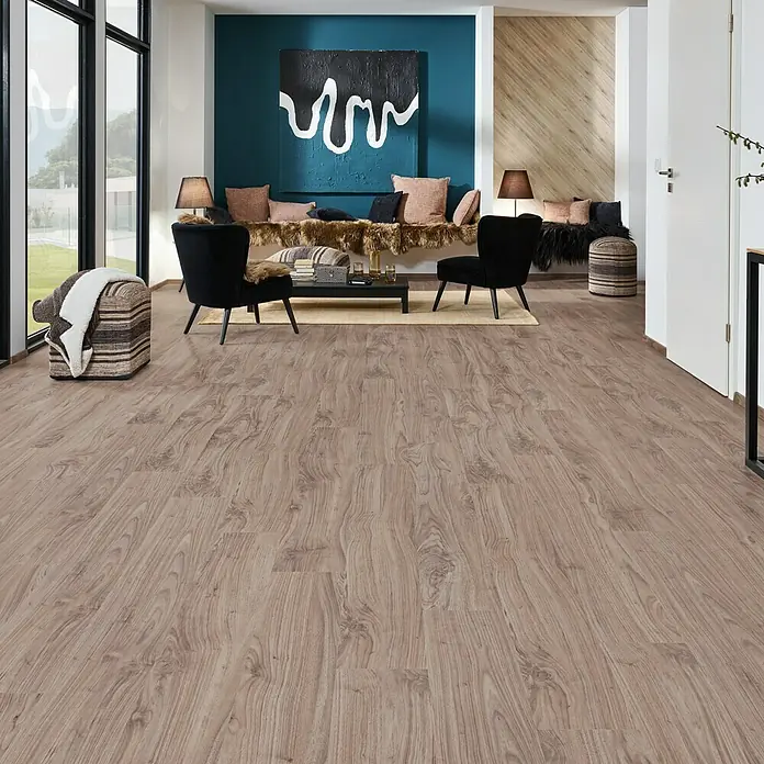 LOGOCLIC Handmuster Family Nussbaum Massa - 296 x 195 x 1 mm, Landhausdiele - Stimmungsaufnahme