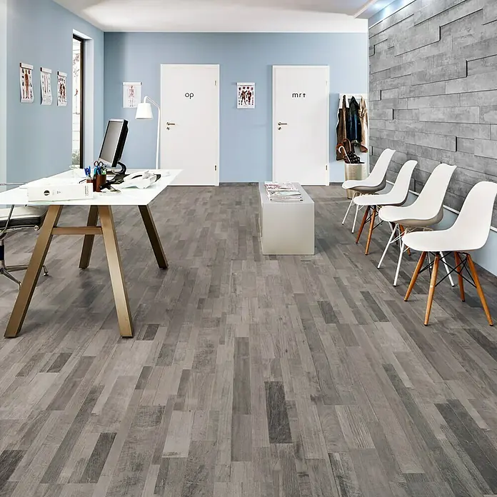 LOGOCLIC Silentos Laminat Messina Driftwood - 1.285 x 192 x 9 mm, Schiffsboden - Stimmungsaufnahme