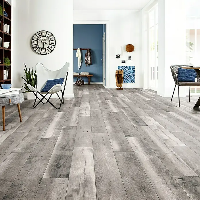 LOGOCLIC Vinto Laminat Eiche Colmar - 1.285 x 192 x 10 mm, Rustikalni pod - Živopisni prikaz