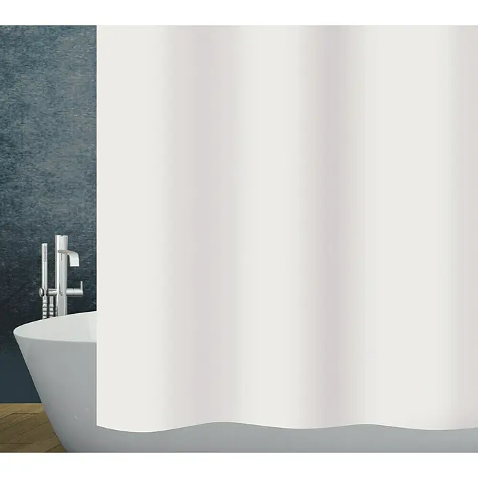 Diaqua Textil-Duschvorhang Basic - 180 x 200 cm, Weiß - Vorderansicht