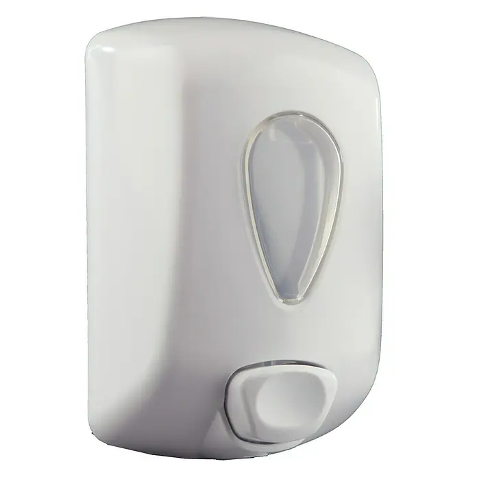 CM Baños Dispensador para gel hidroalcohólico - 1.000 ml, Blanco, Plástico (ABS), Apto para: Desinfectantes