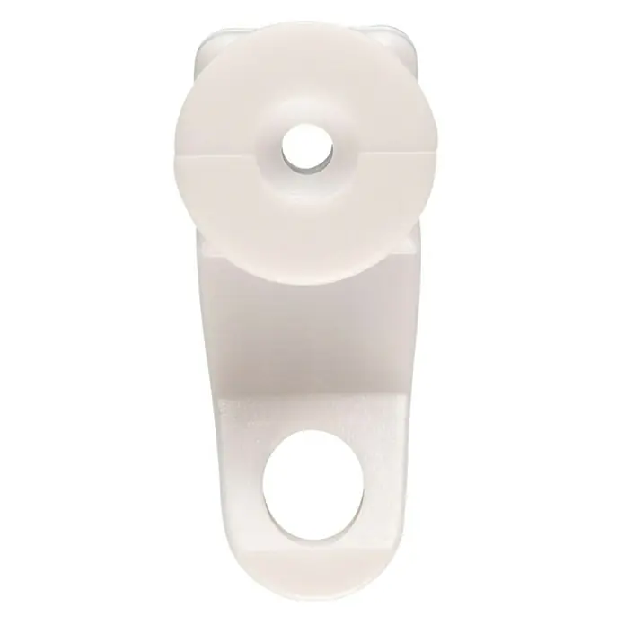 Guía de carril Pieza Corredera para Riel reforzado - L x An x Al: 1,1 x 0,9 x 2,7 cm, Plástico, Blanco