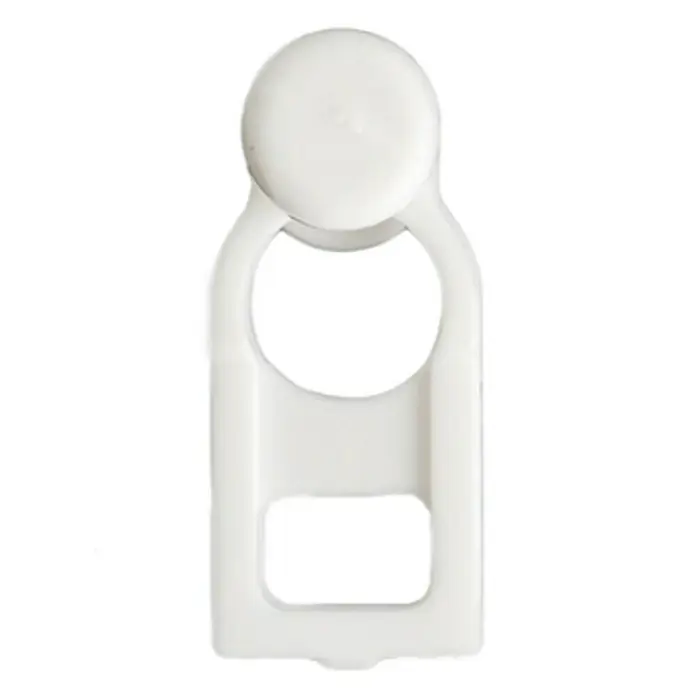 Guía de carril Pieza corredera reforzada - L x An x Al: 0,9 x 0,9 x 2 cm, Plástico, Blanco