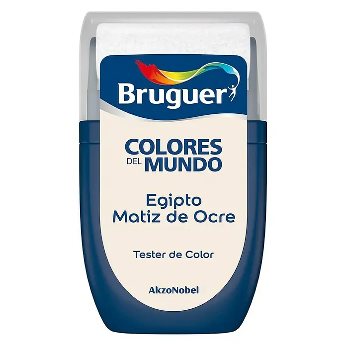 Bruguer Colores del Mundo Tester de pintura - Egipto matiz de ocre, 30 ml, Mate