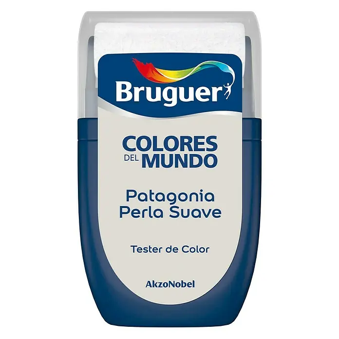 Bruguer Colores del Mundo Tester de pintura - Patagonia perla suave, 30 ml, Mate
