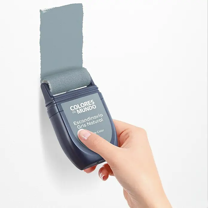 Bruguer Colores del Mundo Tester de pintura - Escandinavia gris natural, 30 ml, Mate