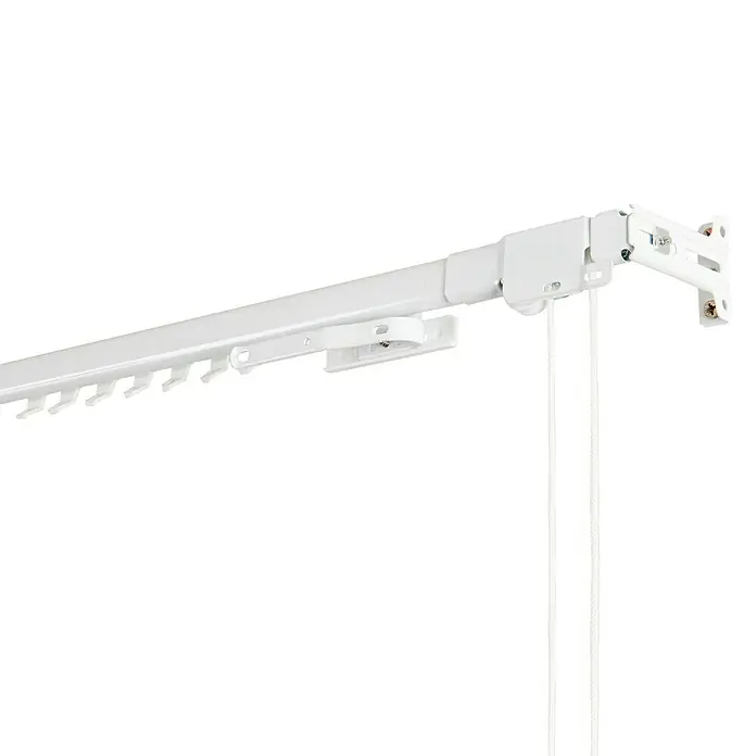 Riel de cortina reforzado extensible - Largo: 124 cm, Metal