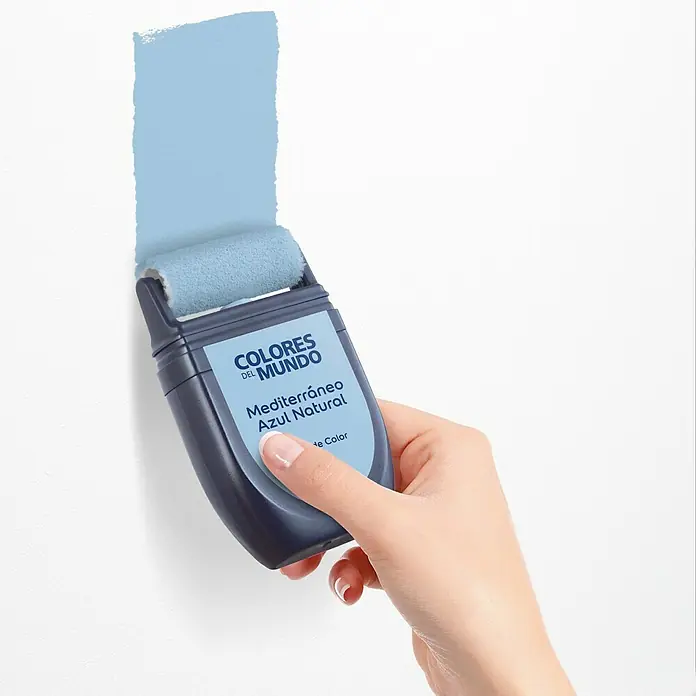 Bruguer Colores del Mundo Tester de pintura - Mediterráneo azul natural, 30 ml, Mate