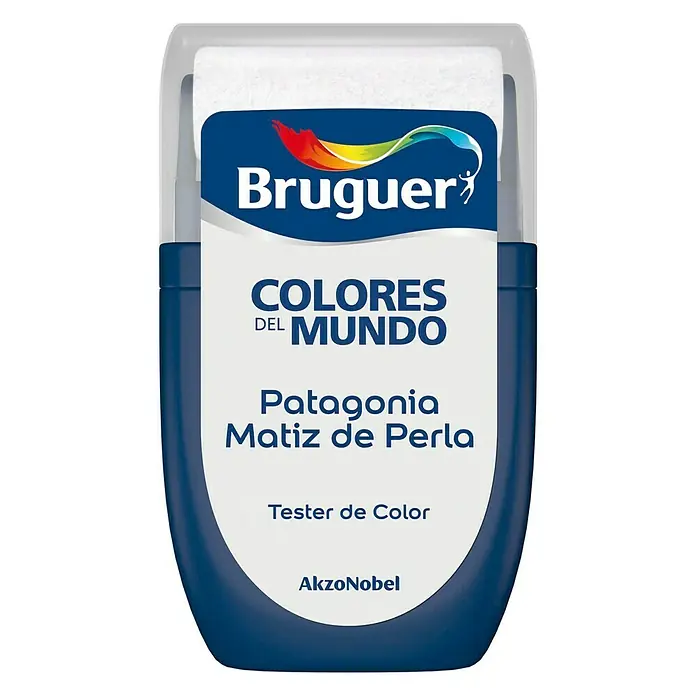 Bruguer Colores del Mundo Tester de pintura - Patagonia matiz de perla, 30 ml, Mate