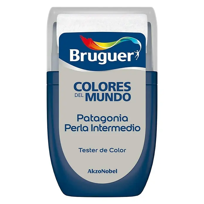Bruguer Colores del Mundo Tester de pintura - Patagonia perla intermedio, 30 ml, Mate