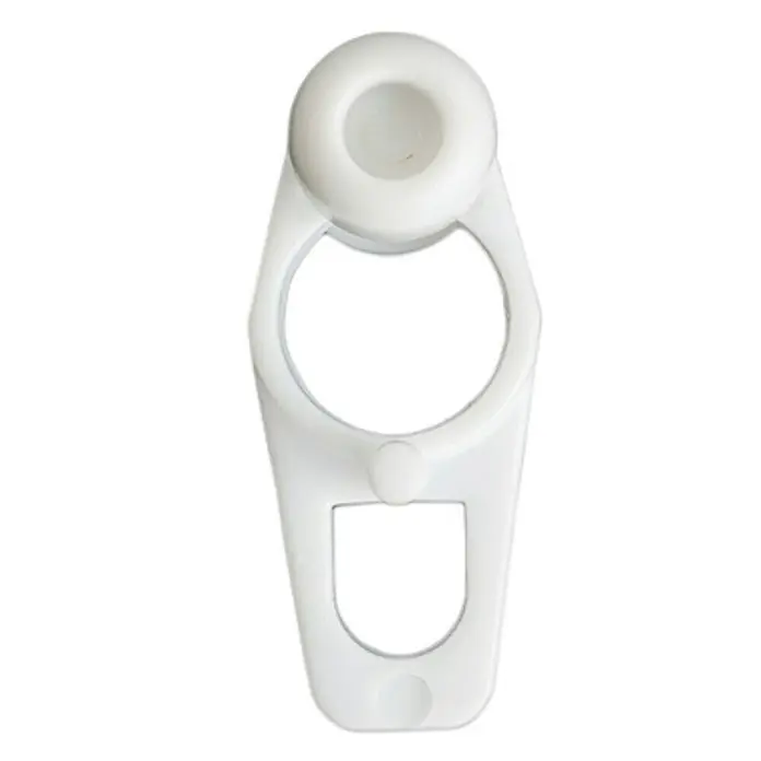Guía de carril Pieza Basic - L x An x Al: 1 x 1,3 x 2,4 cm, Plástico, Blanco