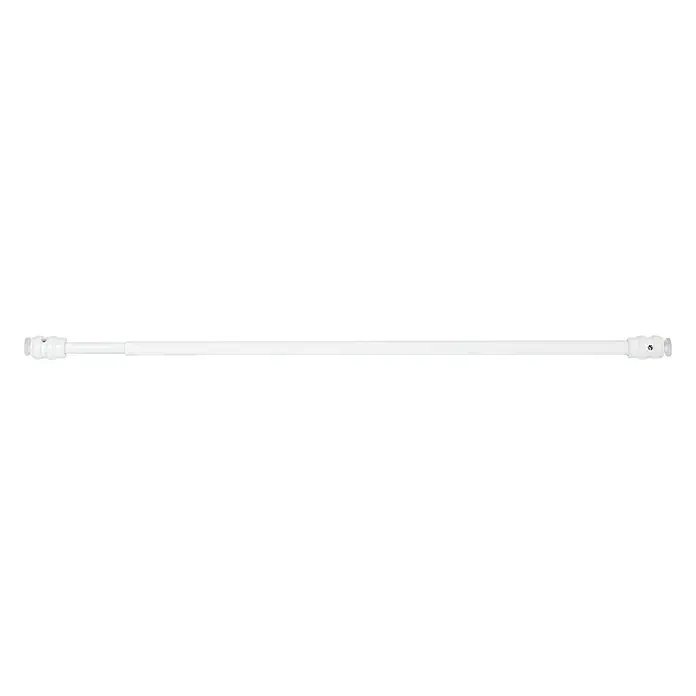Barra para cortinas Modelo DUO - Blanco, Largo: 80 cm, Diámetro: 9 mm