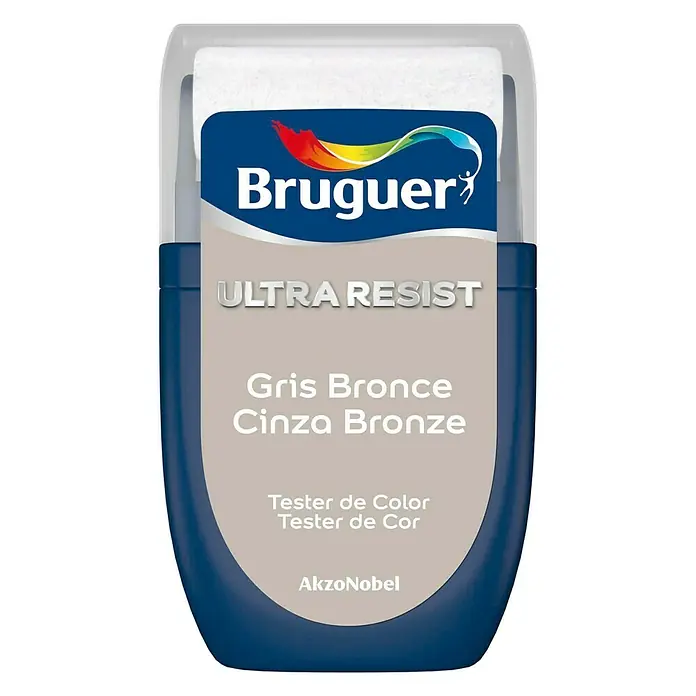 Bruguer Ultra Resist Tester de pintura - Gris testeronce, 30 ml, Mate