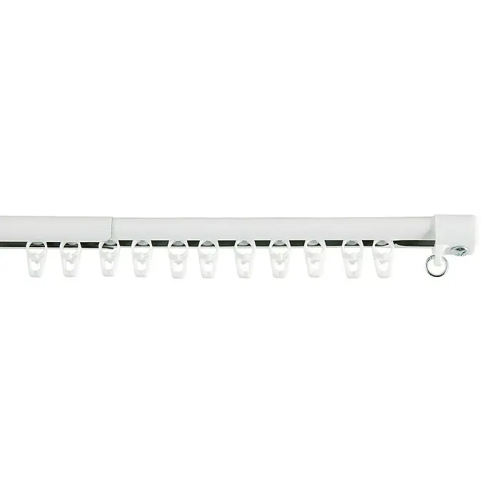 Riel de cortina Basic extensible - Largo: 207 cm, Metal