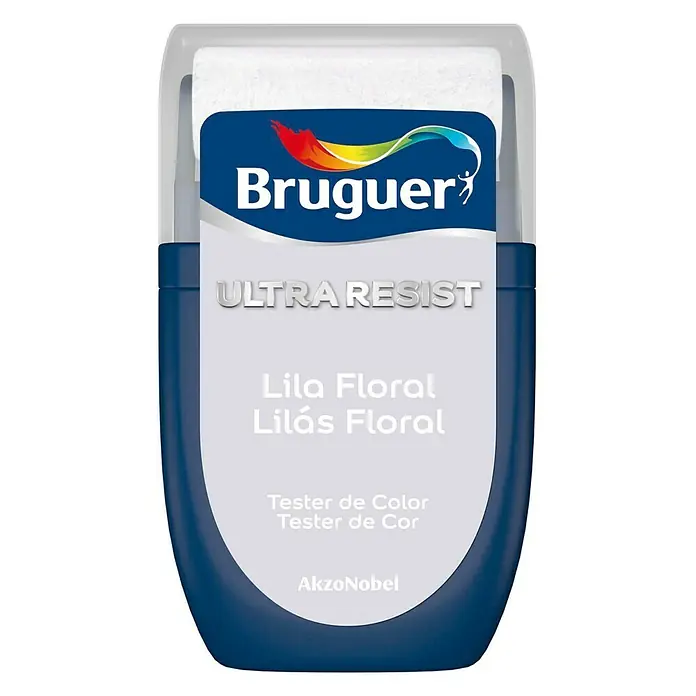 Bruguer Ultra Resist Tester de pintura - Lila floral, 30 ml, Mate