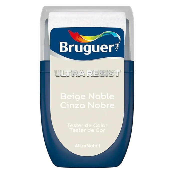 Bruguer Ultra Resist Tester de pintura - Beige noble, 30 ml, Mate