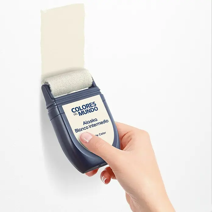 Bruguer Colores del Mundo Tester de pintura - Alaska blanco intermedio, 30 ml, Mate