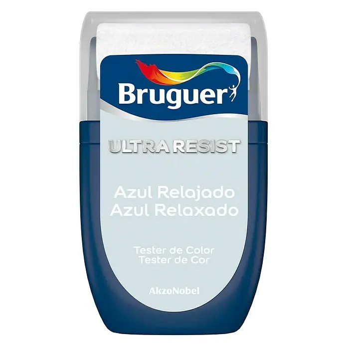 Bruguer Ultra Resist Tester de pintura - Azul relajado, 30 ml, Mate