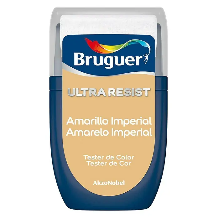 Bruguer Ultra Resist Tester de pintura - Amarillo imperial, 30 ml, Mate