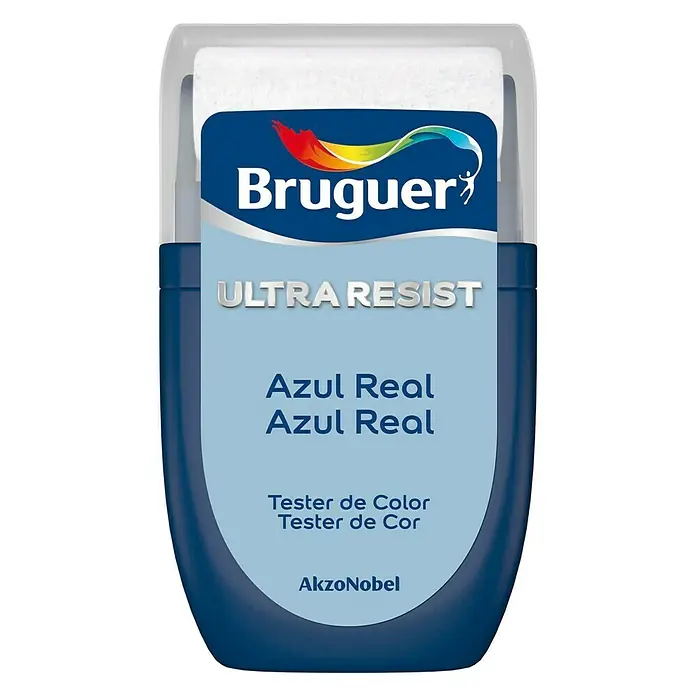 Bruguer Ultra Resist Tester de pintura - Azul real, 30 ml, Mate
