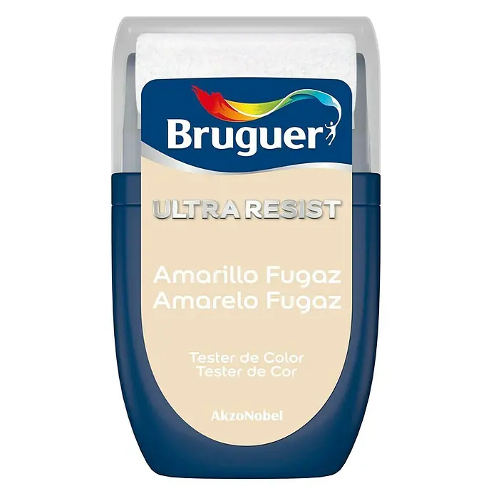 Bruguer Ultra Resist Tester de pintura - Amarillo fugaz, 30 ml, Mate