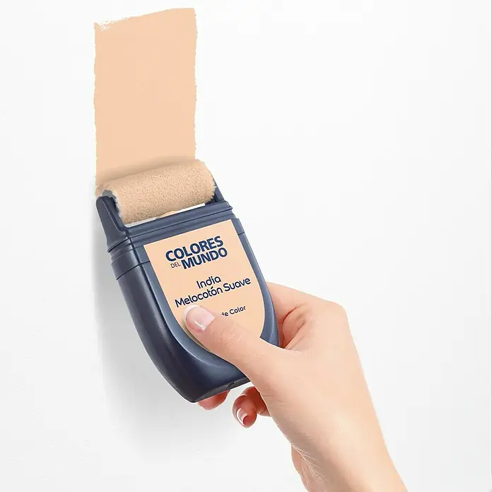 Bruguer Colores del Mundo Tester de pintura - India melocotón suave, 30 ml, Mate