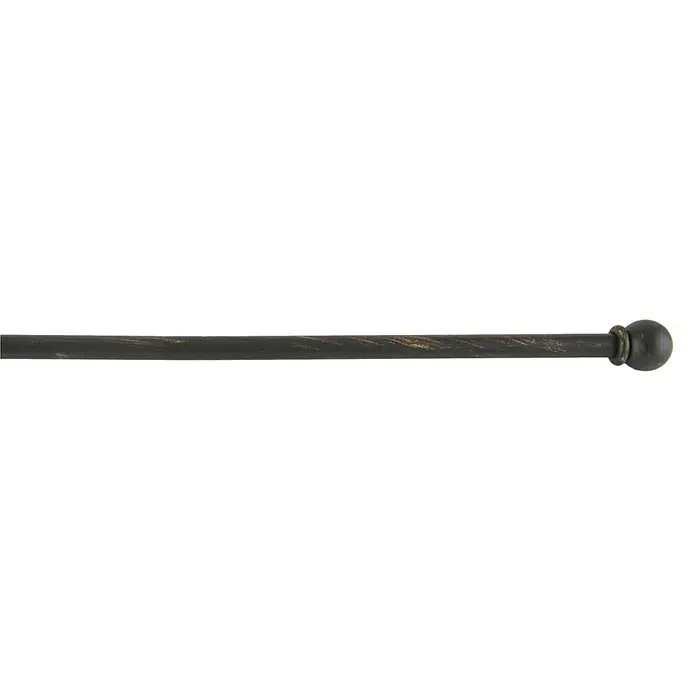 Barra para visillo Deco Esfera - Largo: 70 cm, Negro
