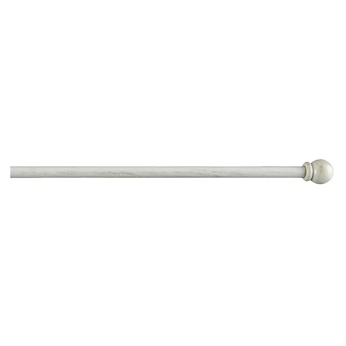 Barra para visillo Deco Esfera - Largo: 120 cm, Blanco