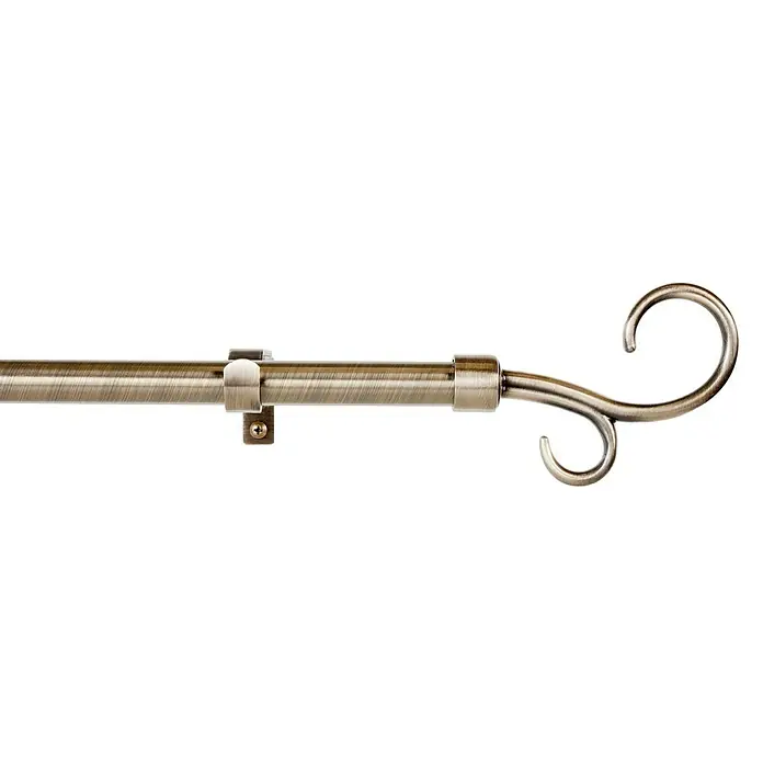 Barra para cortinas Doble Báculo - Bronce, Largo: 160 mm, Diámetro: 19 mm