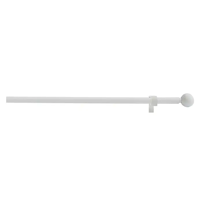 Barra para visillo Modelo Esfera2 - Largo: 70 cm, Blanco