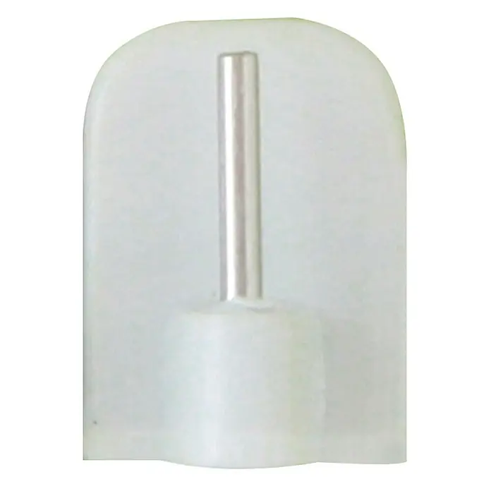 Soporte de pared adhesivo - Blanco, L x An x Al: 1,2 x 1,7 x 2,4 cm, Pegado