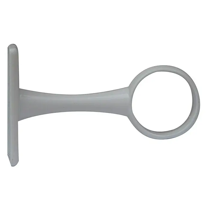 Soporte de pared central Solutions - Blanco, Para barras con un diámetro de 19 mm, 1 ud.