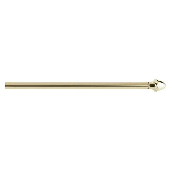 Barra para visillo Modelo Clásico oro - Dorado, Largo: 73,5 cm, Diámetro: 13 mm