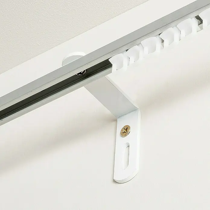 Escuadra para cortinas - L x An x Al: 6,1 x 1,6 x 5,2 cm, Específico para: Guías y rieles de cortina, Atornillado