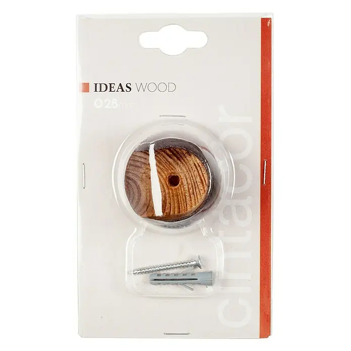 Soporte de pared y techo lateral Ideas wood - L x An x Al: 3,6 x 4,6 x 4,6 cm, Fume