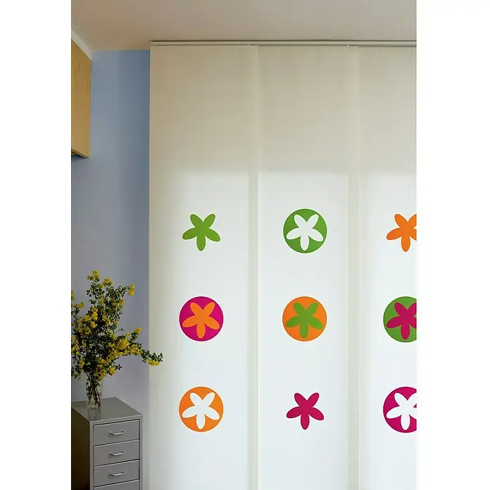 Adhesivos decorativos Estrella - Verde/Naranja, 15 x 15 cm