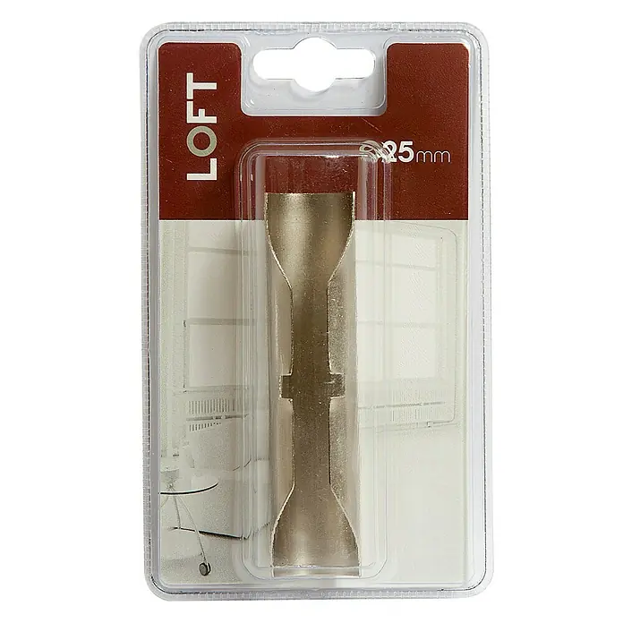 Elemento de unión de barra Loft - 12 x 2,6 x 2,7 cm, Gris