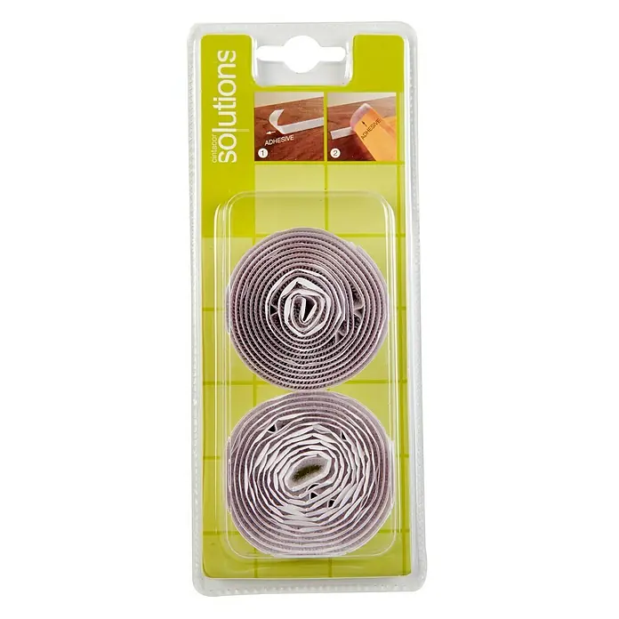 Cinta de velcro - L x An: 1,5 m x 20 mm, Blanco