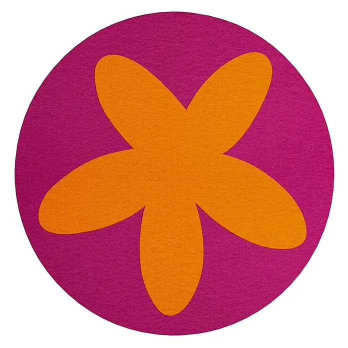 Adhesivos decorativos Estrella - Naranja, 15 x 15 cm