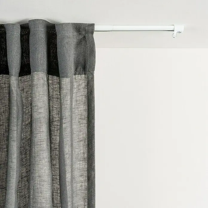 Riel de cortina Basic extensible - Largo: 207 cm, Metal