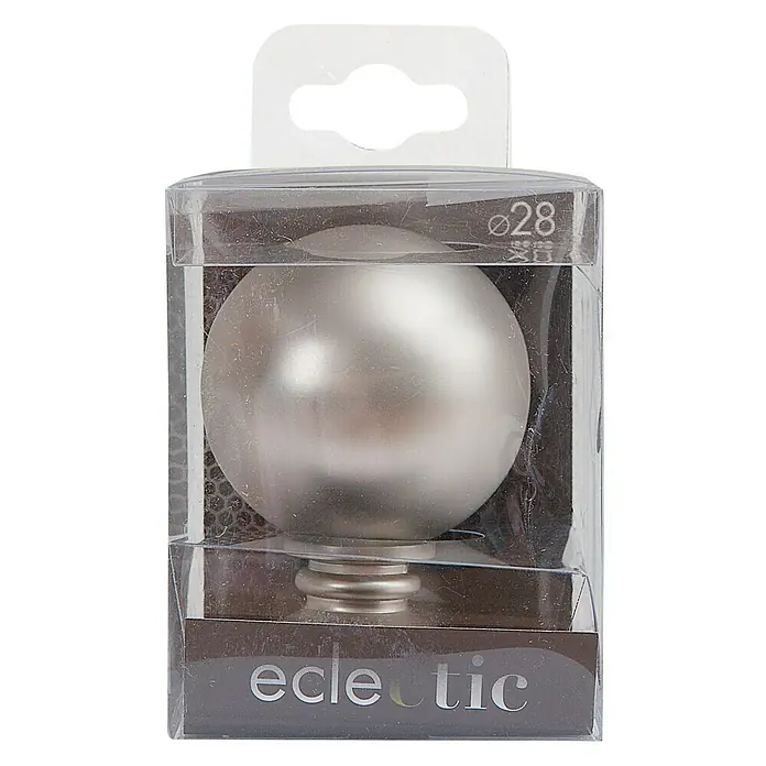 Tapa final Eclectic esfera - Plateado, 1 ud.