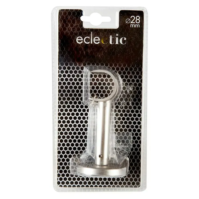 Soporte de pared Eclectic - Plata, L x An x Al: 11 x 2,5 x 5,3 cm, Atornillado