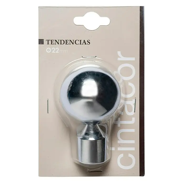 Tapa final Esfera Tendencias - Cromo, 1 ud.