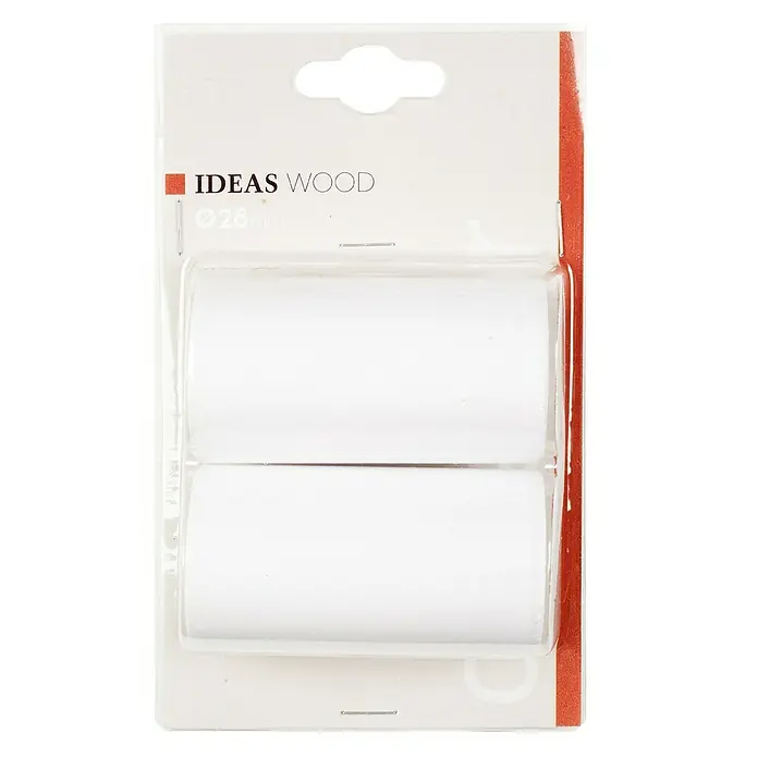 Elemento de unión de barra Ideas wood - Blanco, L x An x Al: 7 x 3,8 x 3,8 cm