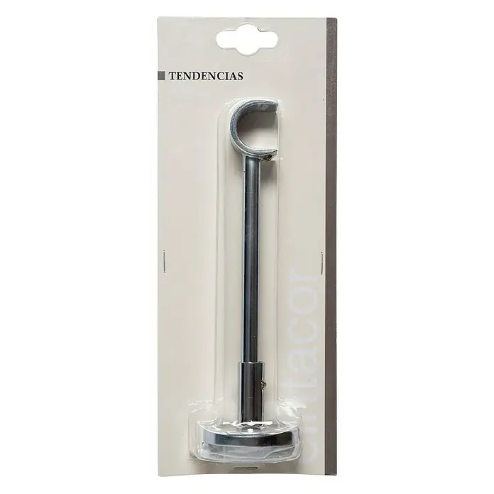 Soporte de pared Largo Tendencias - Cromo, Largo: 17,4 cm