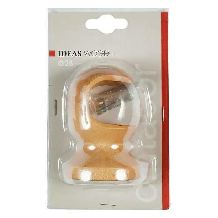 Soporte de techo Ideas Wood - Haya, Barras para las cortinas de Ø 28 mm