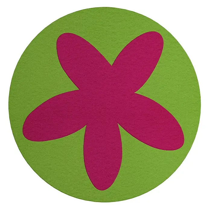 Adhesivos decorativos Estrella - Verde/Rosa, 15 x 15 cm