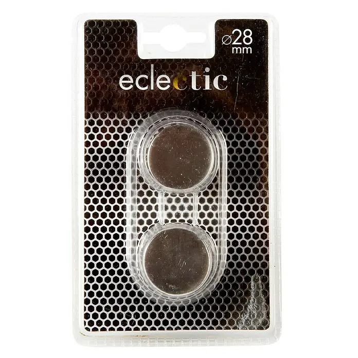 Tapones terminales Eclectic - Plateado, 2 ud.