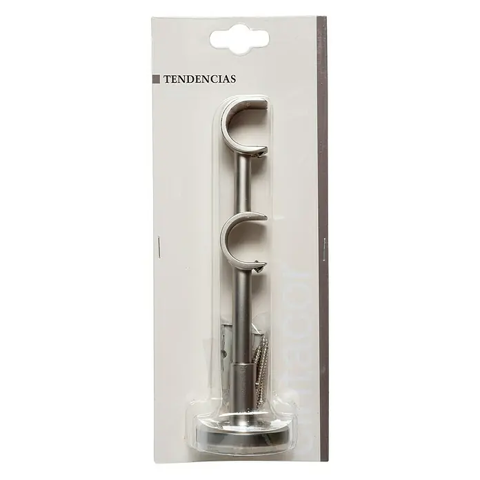 Soporte para pared doble Tendencias - Plateado, Largo: 18 cm